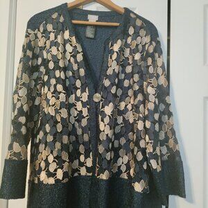 Beautiful Chicos Lace Jacket size 3 XL 16-18
